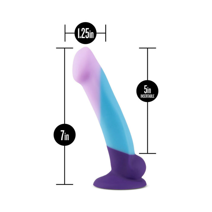 Avant D16 Purple Haze 7 in. Silicone Dildo with Suction Cup