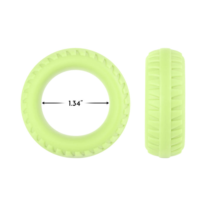 Forto F-12 Liquid Silicone Cockring 35mm Glow