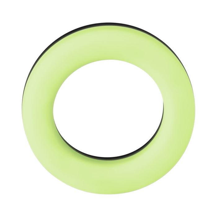 Forto F-19 Liquid Silicone 2-Tone Cockring Black/Glow