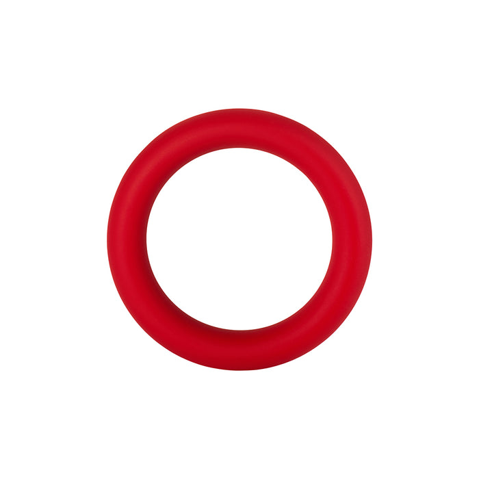 Forto F-64 Wide Liquid Silicone Cockring Small Red