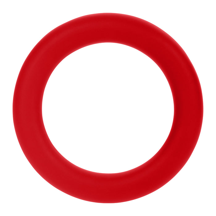 Forto F-61 3-Piece Silicone Cockring Set Red