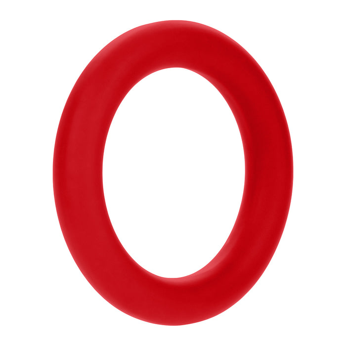 Forto F-61 3-Piece Silicone Cockring Set Red
