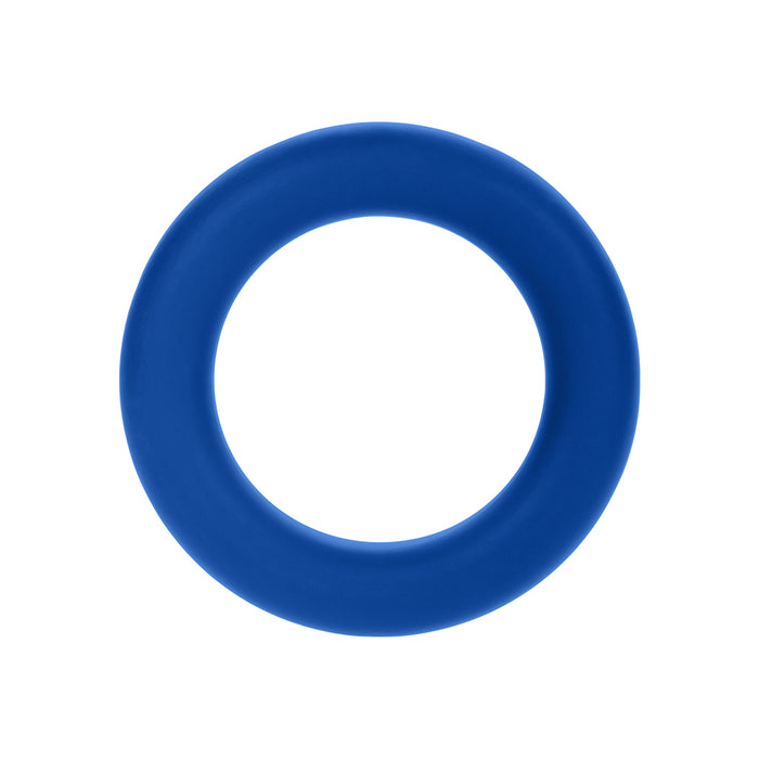 Forto F-61 3-Piece Silicone Cockring Set Blue