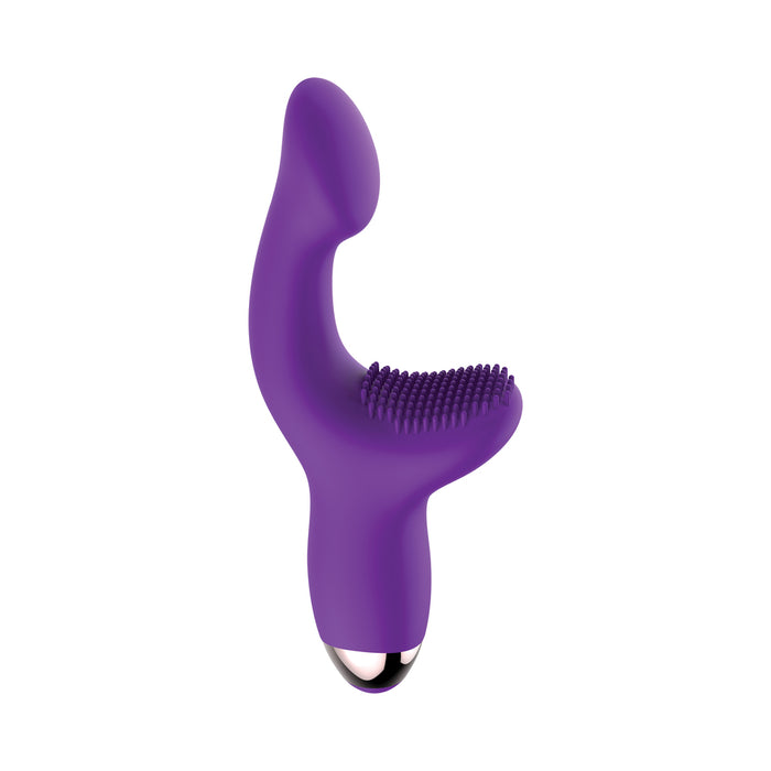 Adam & Eve G-Spot Pleaser Rechargeable Silicone G-Spot Vibrator Purple