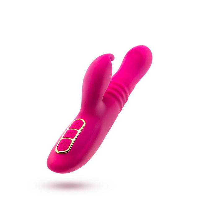 Blush Lush Kira Rechargeable Silicone Thrusting Rabbit Vibrator Velvet
