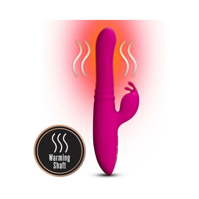 Blush Lush Kira Rechargeable Silicone Thrusting Rabbit Vibrator Velvet