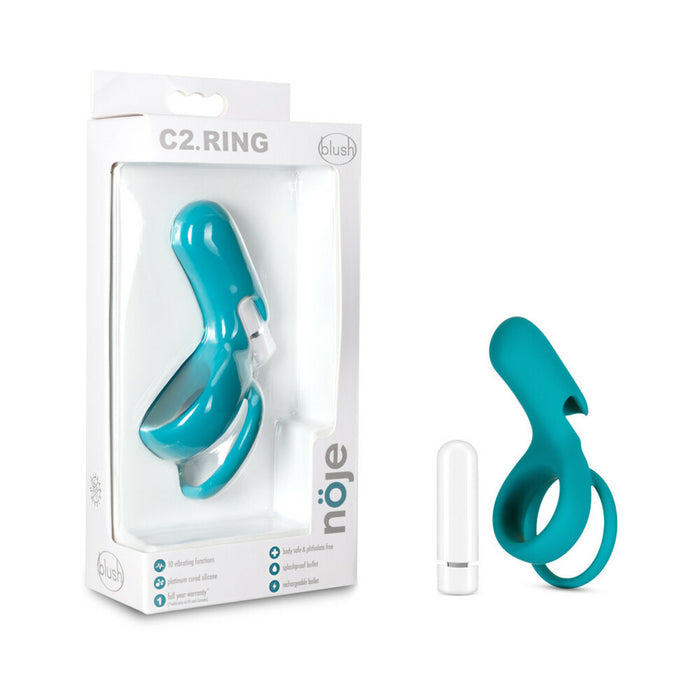 Blush Noje C2.Ring Rechargeable Vibrating Silicone Cockring Juniper