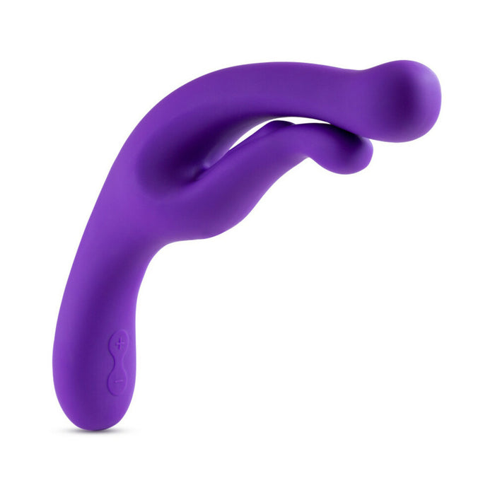 Blush Wellness G Wave Rechargeable Silicone Dual Stimulation Vibrator Purple