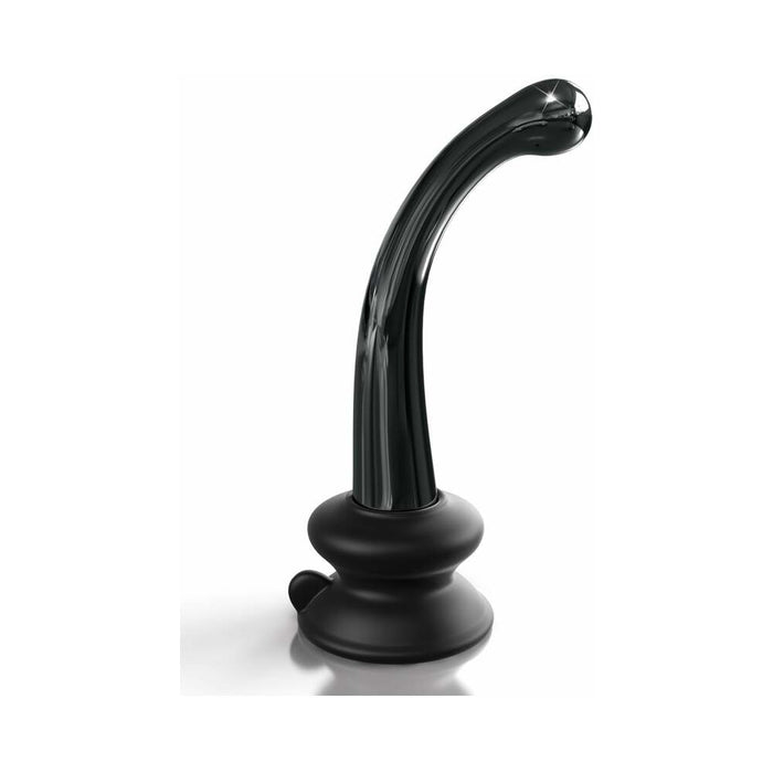 Pipedream Icicles No. 87 Curved Glass G-Spot Massager With Suction Cup Black