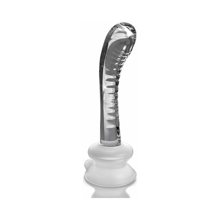 Pipedream Icicles No. 88 Curved Glass G-Spot Massager With Suction Cup Clear