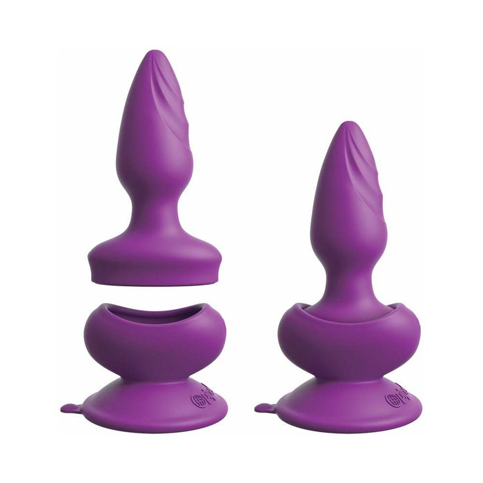 Pipedream 3Some Wall Banger Vibrating Anal Plug Purple