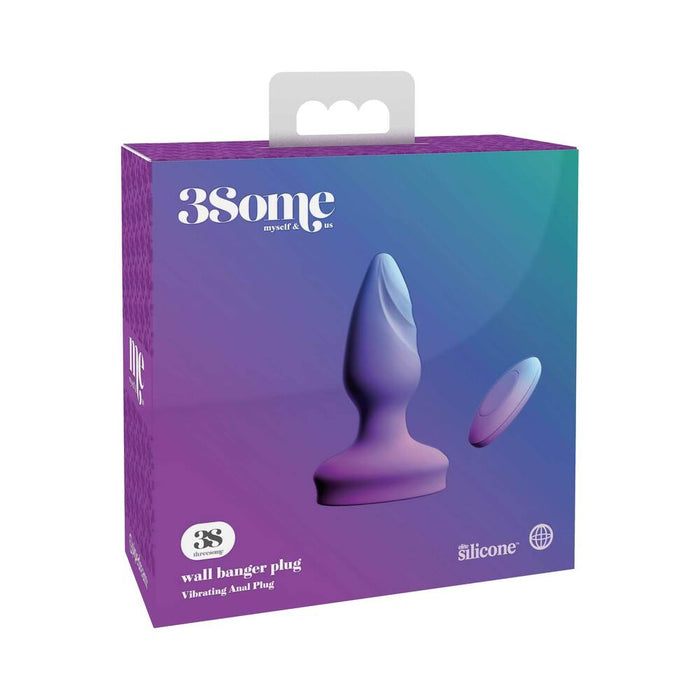 Pipedream 3Some Wall Banger Vibrating Anal Plug Purple