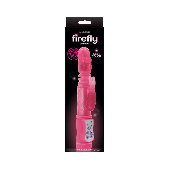 Firefly Thumper Thrusting Rabbit Vibrator Pink