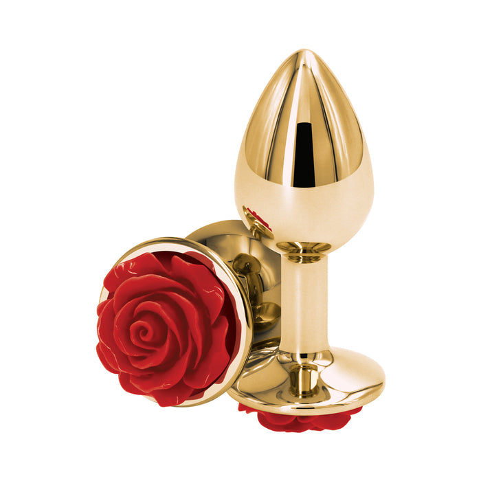 Rear Assets Rose Anal Plug Small Red