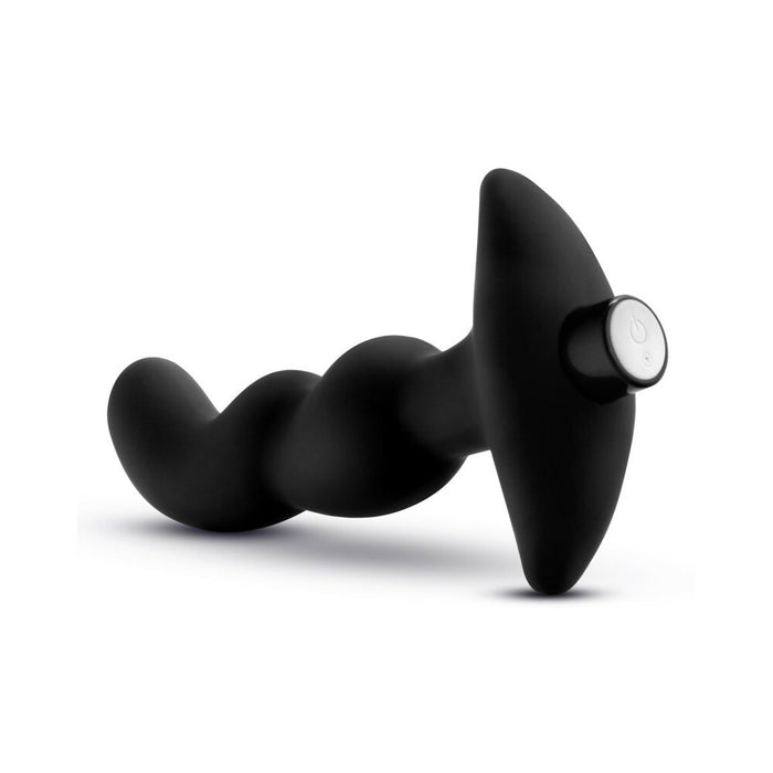 Blush Anal Adventures Platinum Silicone Rechargeable Vibrating Prostate Massager 03 Black