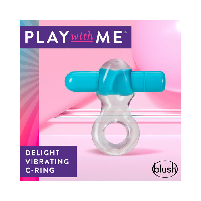 Blush Play with Me Delight Vibrating C-Ring Blue