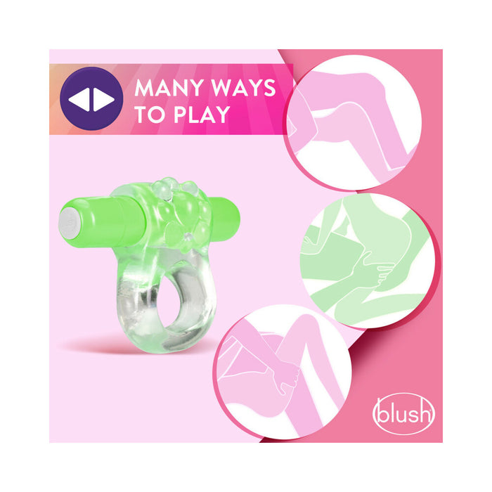 Blush Play with Me Teaser Vibrating C-Ring Green