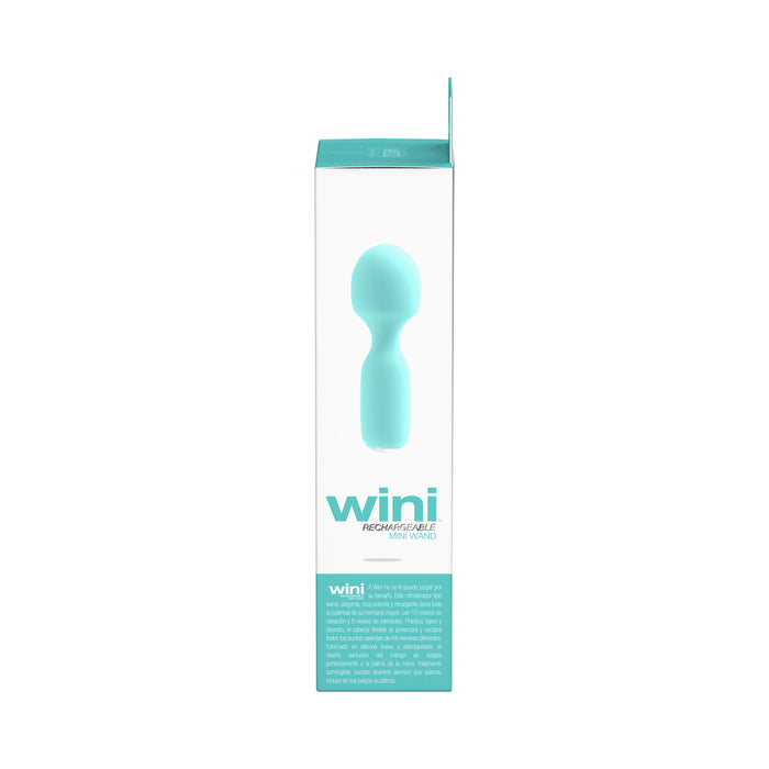 Vedo Wini Rechargeable Mini Wand Tease Me Turquoise