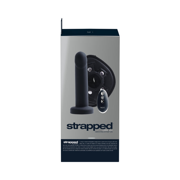 Vedo Strapped Rechargeable Strap-On Just Black