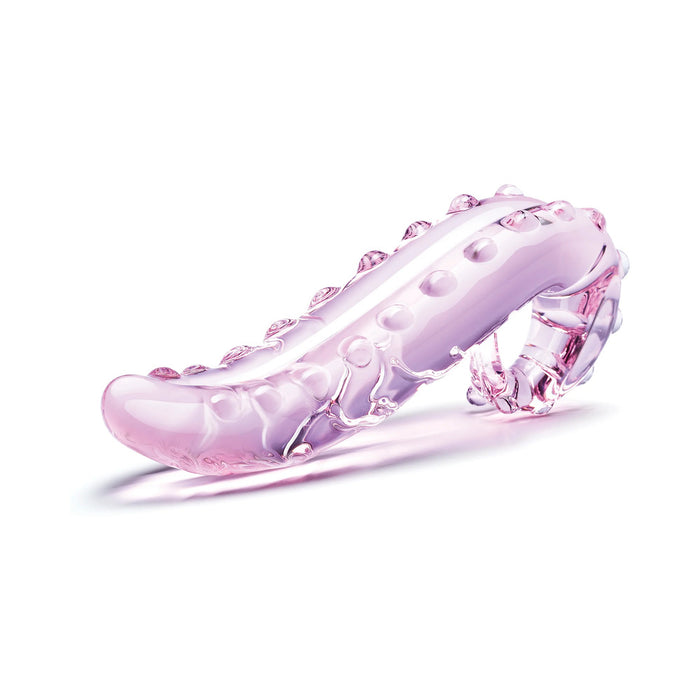 Glas 6 in. Lick-It Glass Dildo Pink