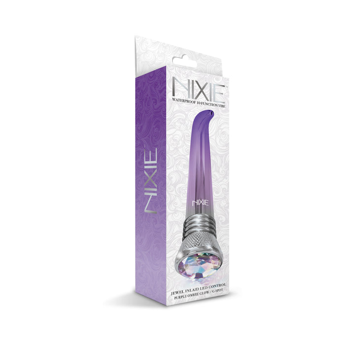 Nixie Waterproof 10-Function G-Spot Vibe - Purple Ombre Glow