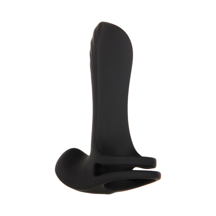 Zero Tolerance Vibrating Girth Enhancer Remote-Controlled Silicone Sheath Black