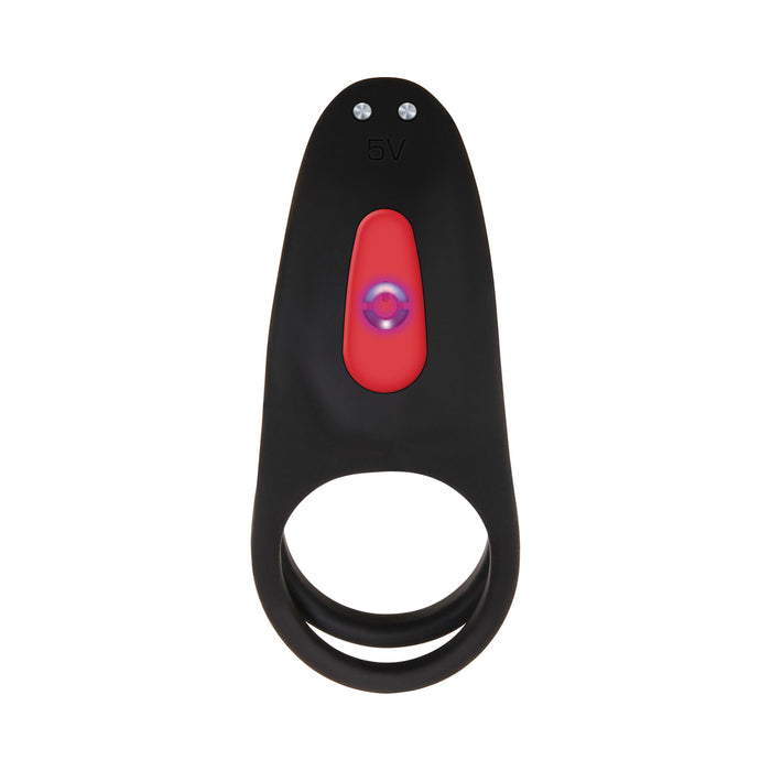 Zero Tolerance Vibrating Girth Enhancer Remote-Controlled Silicone Sheath Black