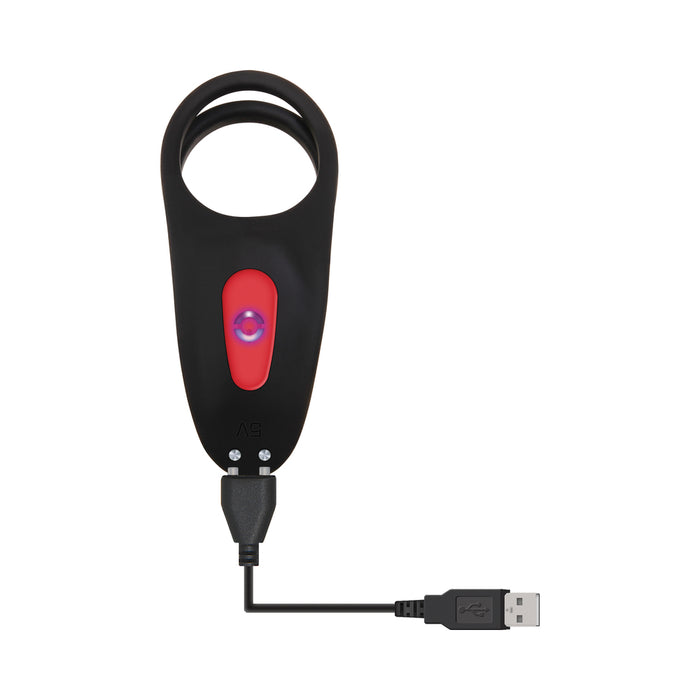 Zero Tolerance Vibrating Girth Enhancer Remote-Controlled Silicone Sheath Black