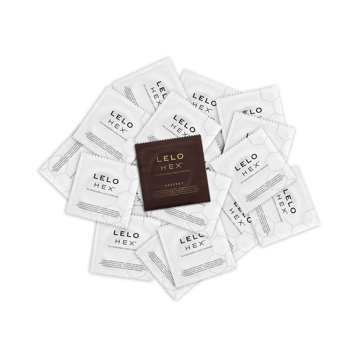 LELO HEX Respect XL Lubricated Latex Condoms 3-Pack