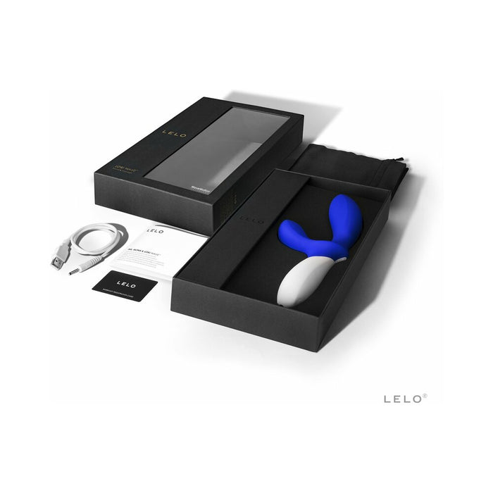 LELO LOKI WAVE Rechargeable Dual Stimulation Prostate Vibrator Federal Blue