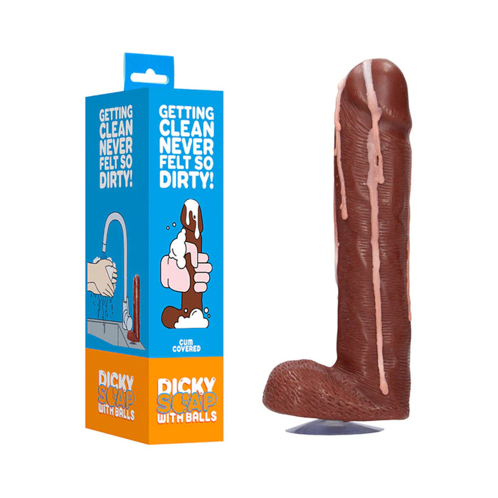 Shots S-Line Cum-Covered Dicky Soap With Balls Brown