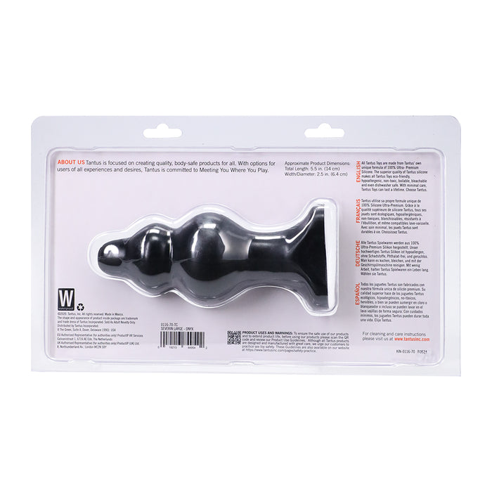 Tantus Severin Large Anal Plug Onyx
