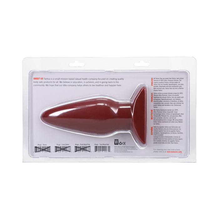 Tantus Ringo Anal Plug Crimson
