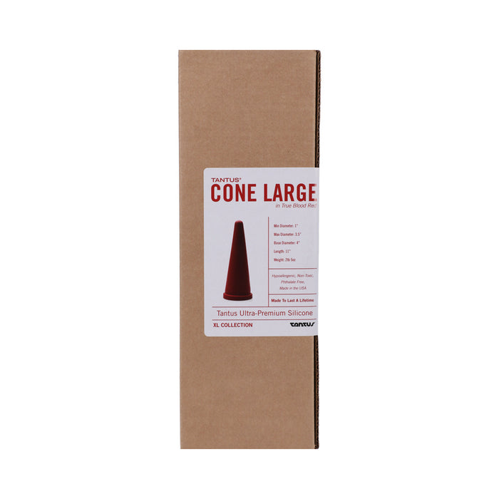 Tantus Cone Large Dildo Ruby (Box)