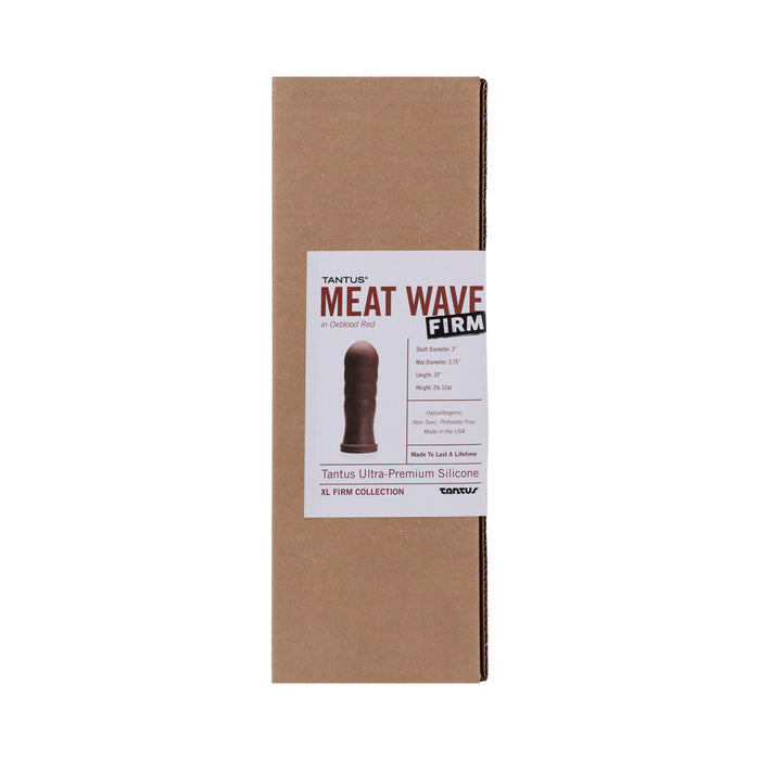 Tantus Meat Wave Firm Anal Plug Oxblood (Box)