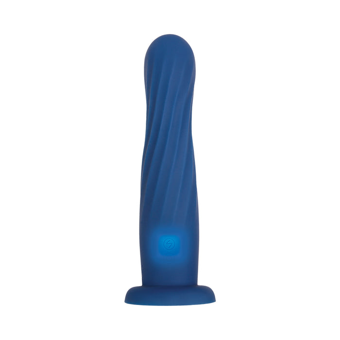 Evolved Rechargeable Remote-Controlled Rotating Silicone Rabbit Vibrator Blue