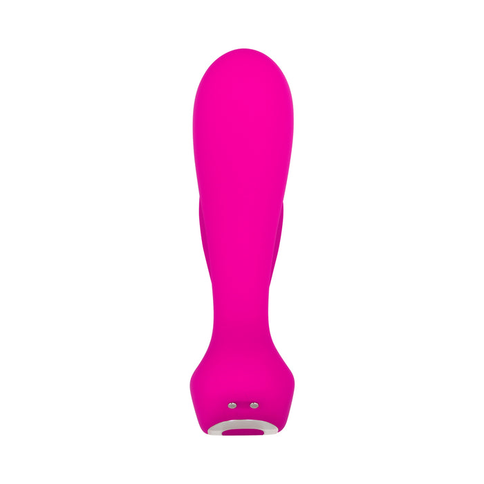 Adam & Eve Rechargeable Remote-Controlled Silicone Dual Entry Vibrator Pink