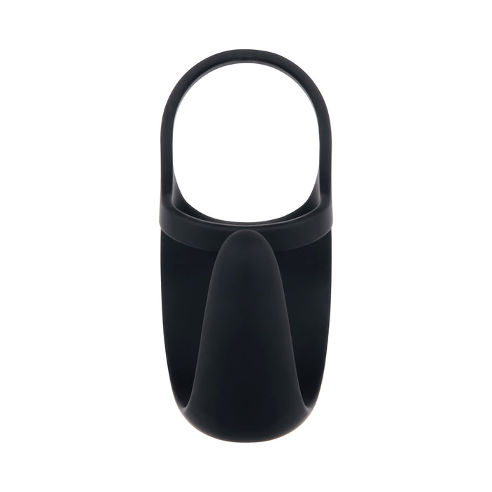 Zero Tolerance Vibrating Ball Cradle Rechargeable Remote-Controlled Silicone Cockring Black