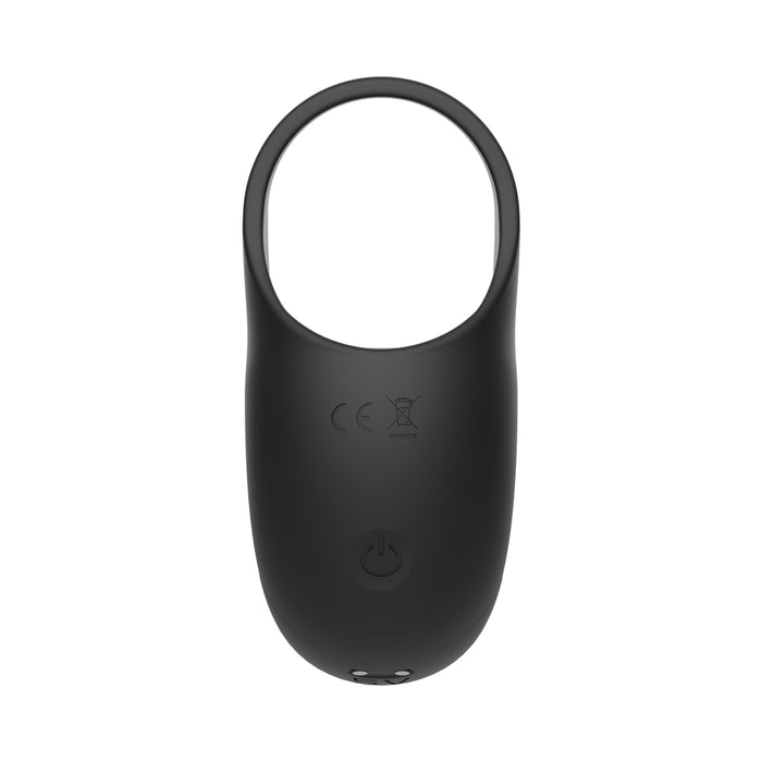 Zero Tolerance Vibrating Ball Cradle Rechargeable Remote-Controlled Silicone Cockring Black