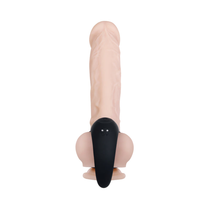 Zero Tolerance Vibrating Ball Cradle Rechargeable Remote-Controlled Silicone Cockring Black