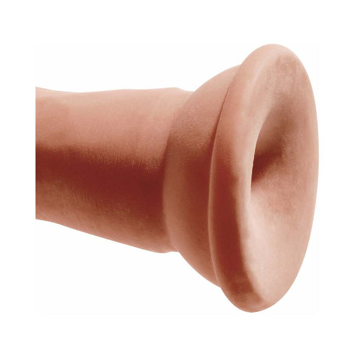 King Cock Plus 7 in. Triple Density Cock Realistic Dildo With Suction Cup Tan