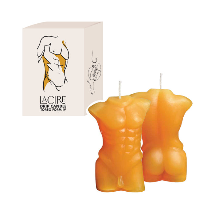 Sportsheets LaCire Drip Candle Torso Form IV Orange