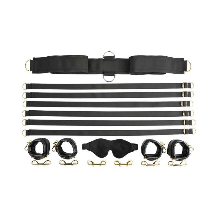 Sportsheets Special Edition Under the Bed Restraint Set Black