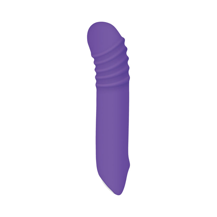 Evolved The G-Rave Light-Up Rechargeable Silicone G-Spot Vibrator Purple