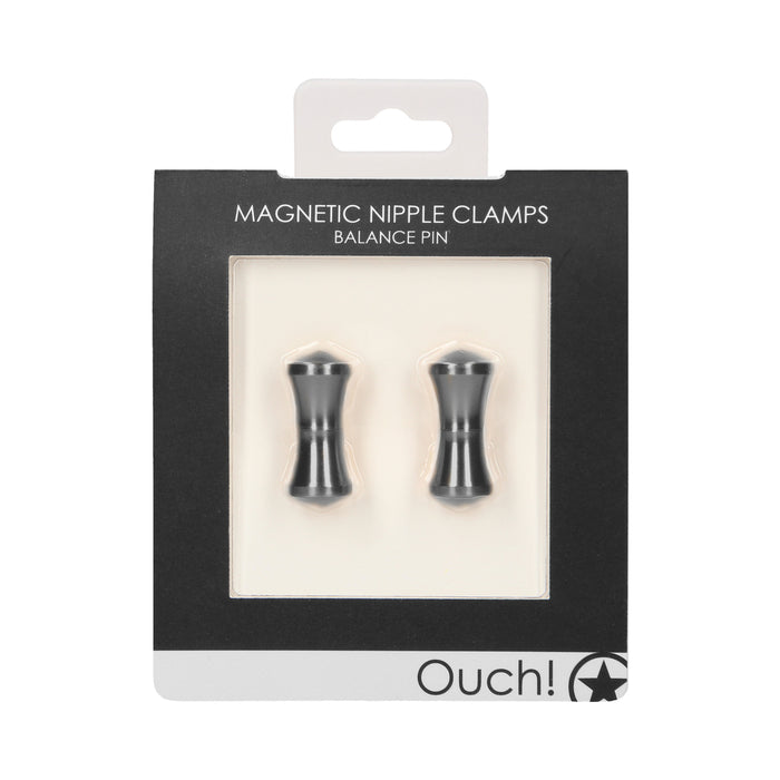 Ouch! Balance Pin Magnetic Nipple Clamps Grey