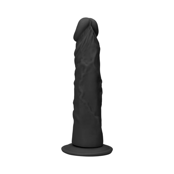 RealRock Realistic 7 in. Dildo With Suction Cup Black