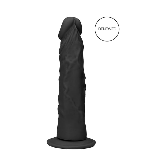 RealRock Realistic 7 in. Dildo With Suction Cup Black