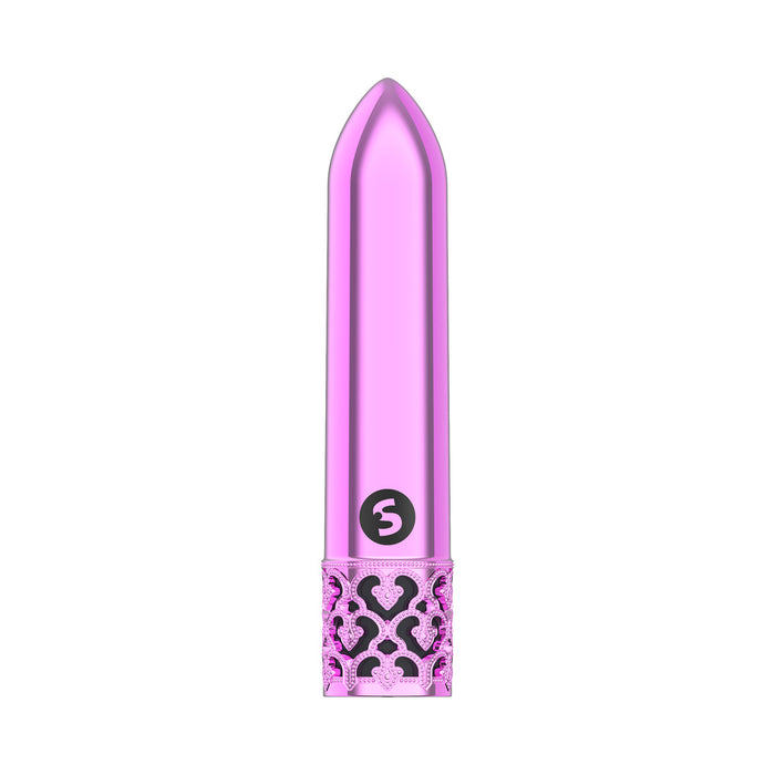 Shots Royal Gems Glitz Rechargeable ABS Bullet Vibrator Pink