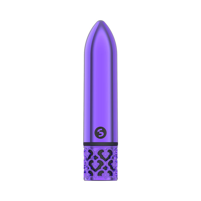 Shots Royal Gems Glamour Rechargeable ABS Bullet Vibrator Purple
