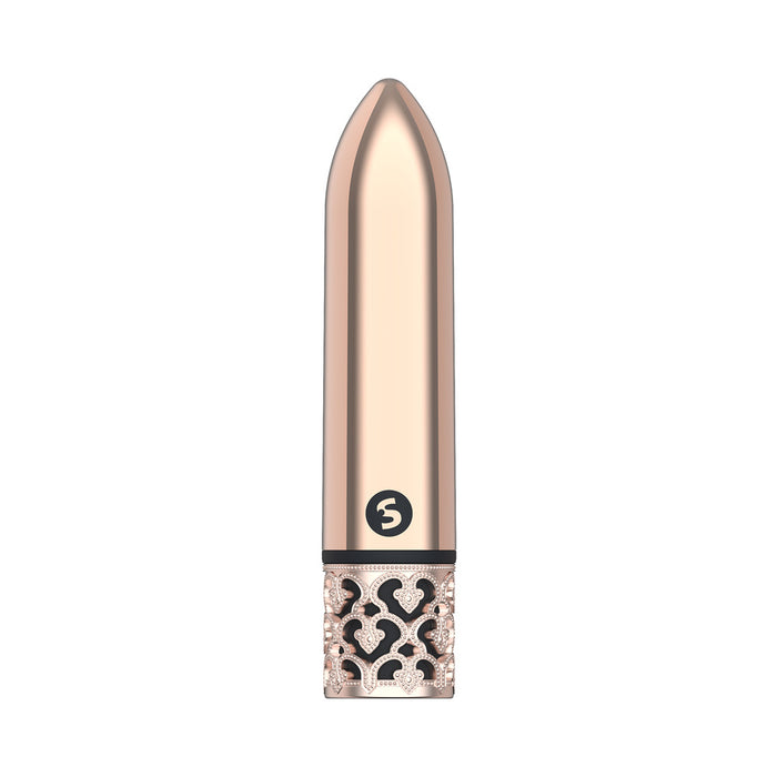 Shots Royal Gems Glamour Rechargeable ABS Bullet Vibrator Rose Gold